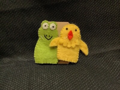Frog & Chicken Finger Puppets