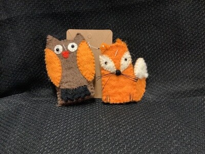 Owl & Fox Finger Puppets