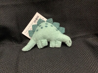 Felted Stegosaurus Ornament