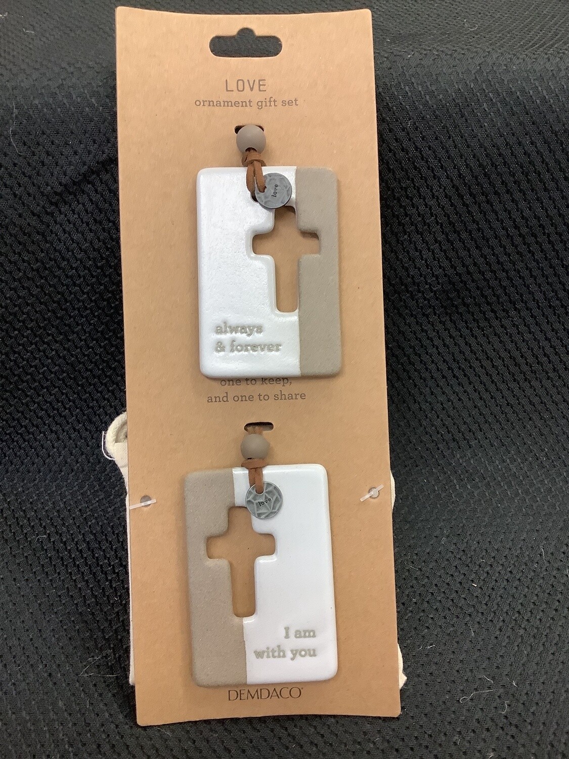 Love Cross One Keep-One Share Ornament