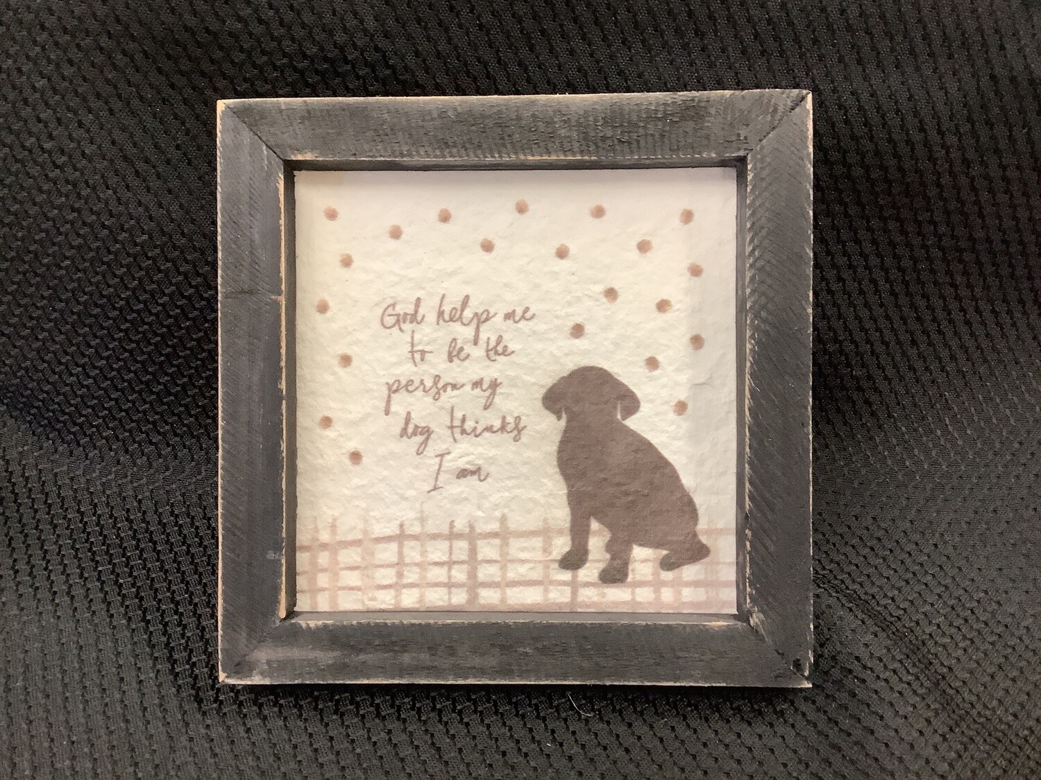 5&quot; x 5&quot; Framed Dog Art