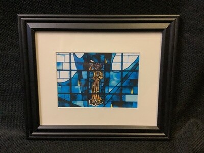 Stained Glass Angel Framed Print