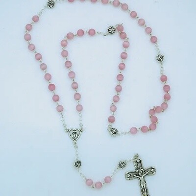 Pink Fatima Rosary