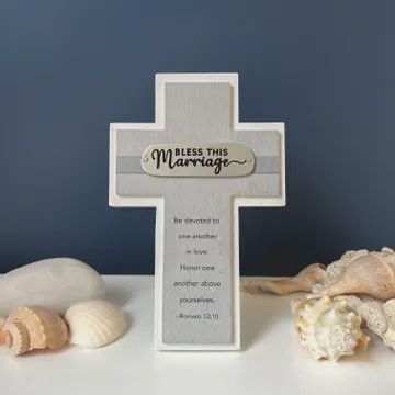 Bless This Marriage Wall Cross