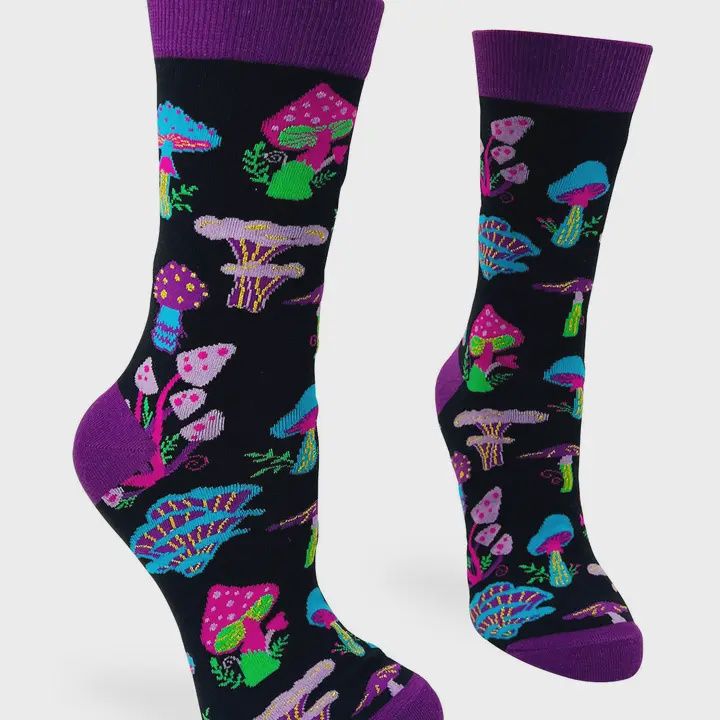 Trippy Mushrooms Socks