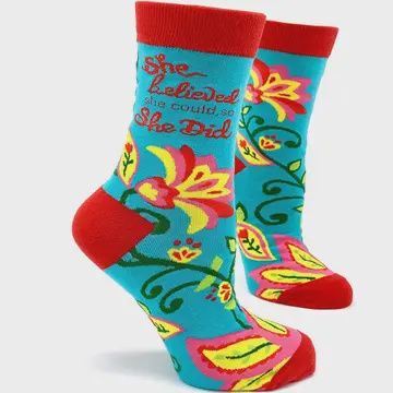 She Believed She Could Socks