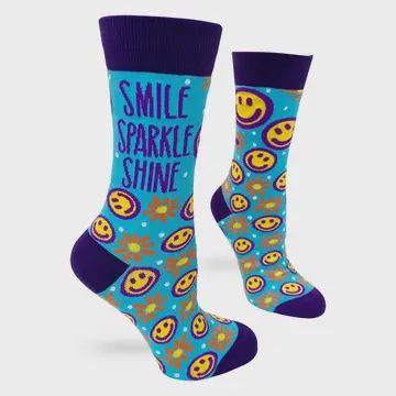 Smile Sparkle Shine Socks