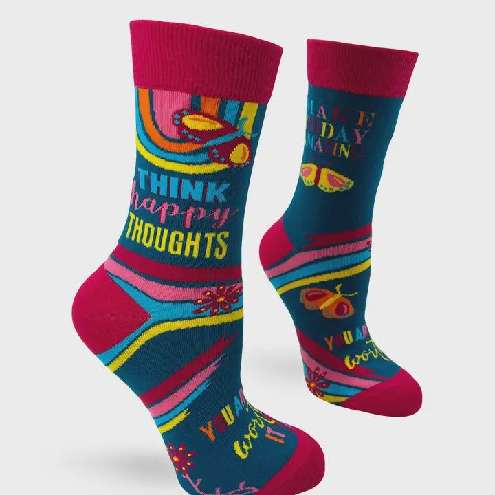 Think Happy Thoughts Socks