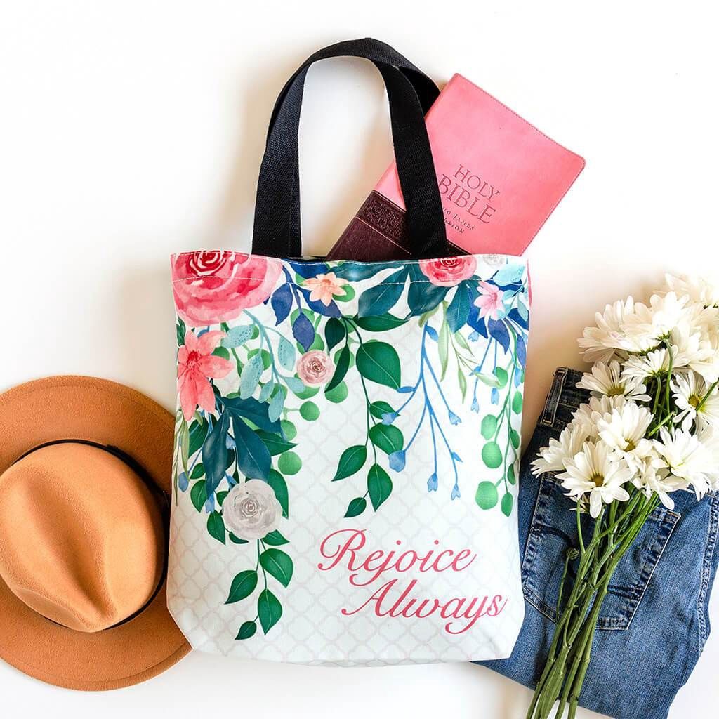 Rejoice Always Tote Bag