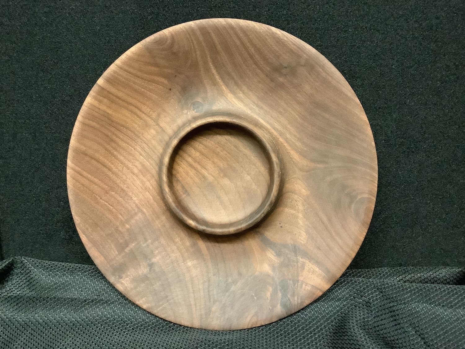 Historic Black Walnut Small Chip &amp; Dip Bowl