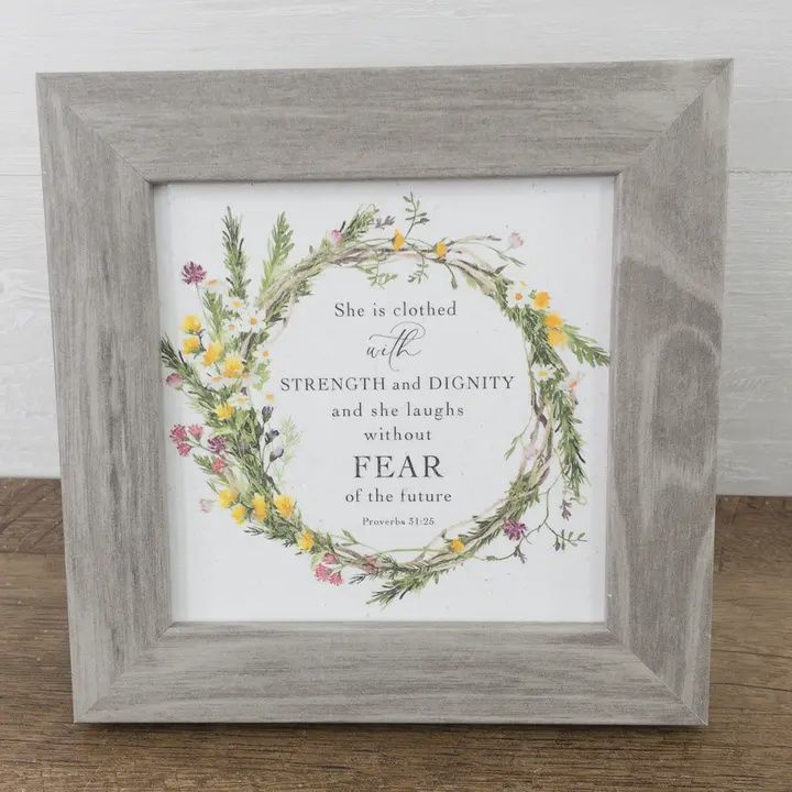 &quot;She Is Clothed In Strength...&quot;Framed Art