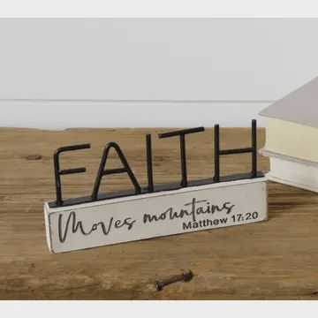Faith Table Sign