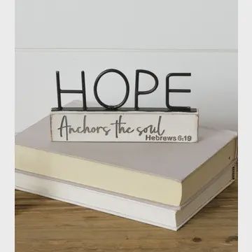 Hope Table Sign