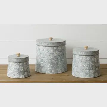 Snowflake Tins (Set of 3)