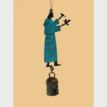 Rustic Metal St. Francis Wind Chime