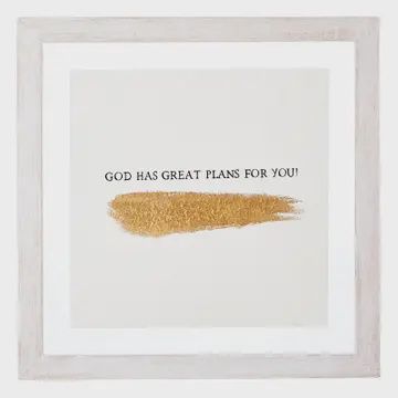 God Has Great Plans for You Wall Art