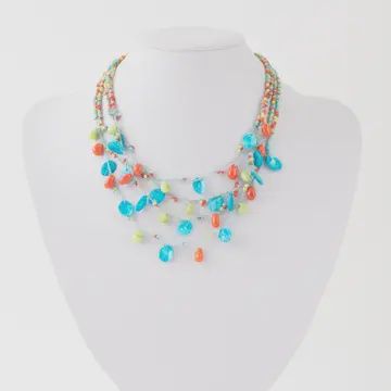 Multi-Color Beaded Necklace