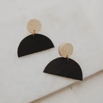 Black Minimalist Earrings