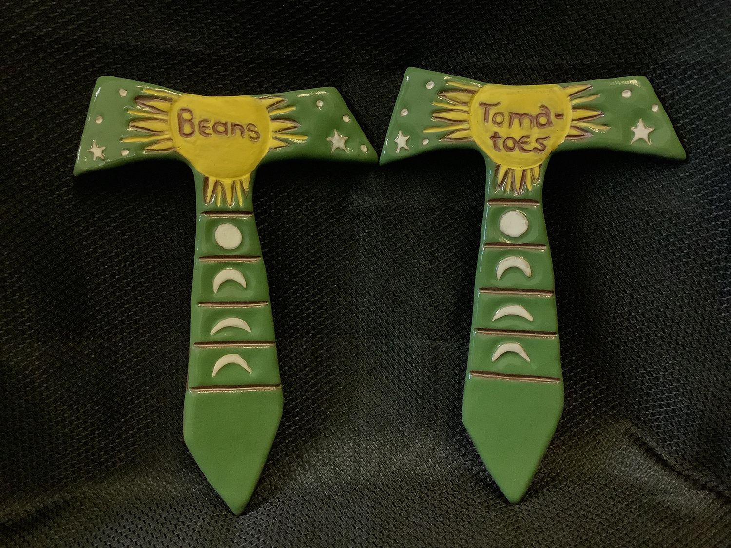 Ceramic Garden Stakes (Tau Cross), Size: Large