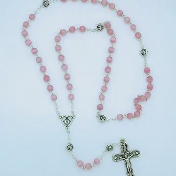 Fatima Rosary Pink Roses