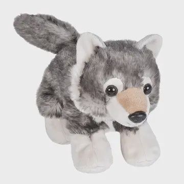 Mini Wolf Stuffed Animal 7&quot;