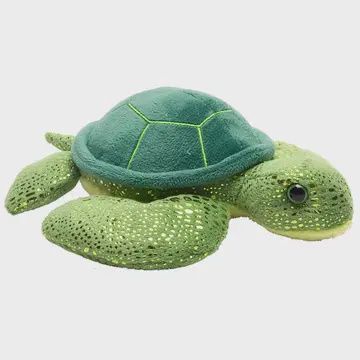 Mini Green Sea Turtle Stuffed Animal 7&quot;
