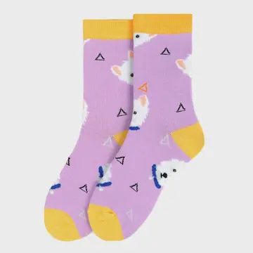 Purple Dog Socks