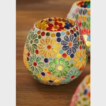 Keya Recycled Glass Tealight Holder