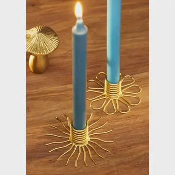 Sun/Petal Candlestick Holders