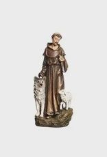 St. Francis with Gubbio and Lamb Statue