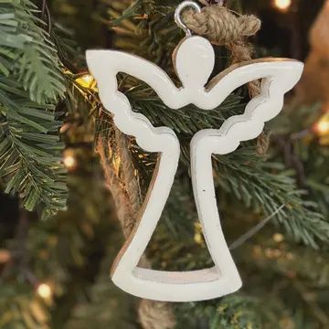 White Angel Ornament