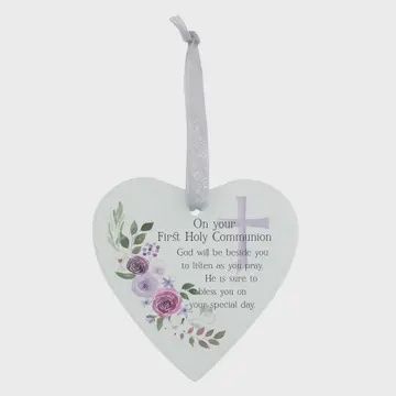 1st Holy Communion Glass Ornament