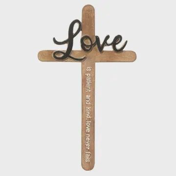 Love Wall Cross 9.5&quot;