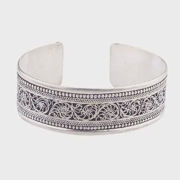 3/4&quot; Filigree Cuff Bracelet