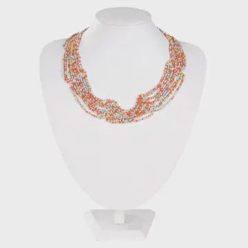 Swag Necklace Multi-Beaded