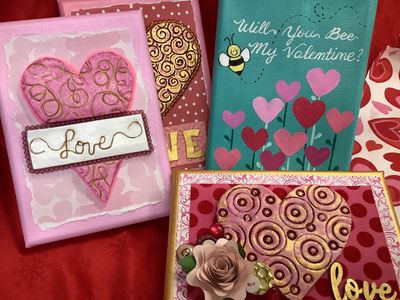Valentine Heart Canvas (5&quot;x7&quot;)