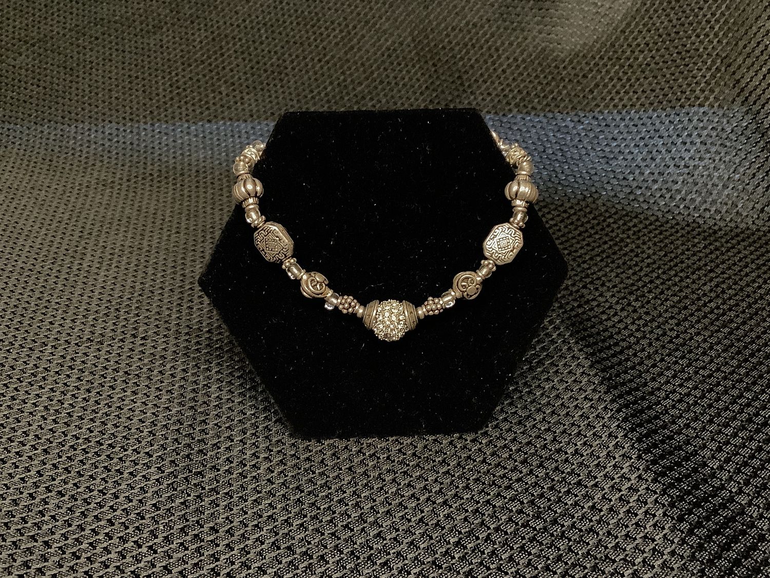 Silver Beaded Bracelet