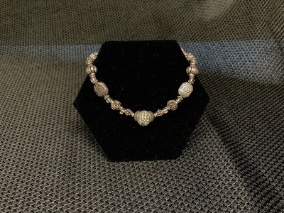 Silver Beaded Bracelet