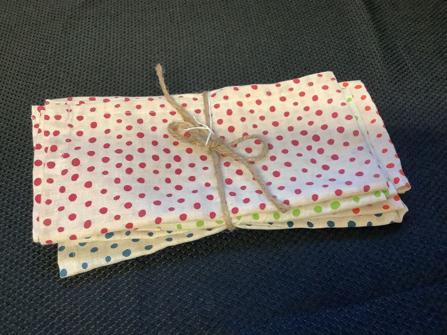 Polka-Dot Table Napkins Set of 4