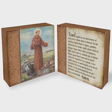 St. Francis Prayer Block