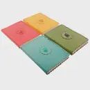 Leather notebook with Dyed Stone Insert