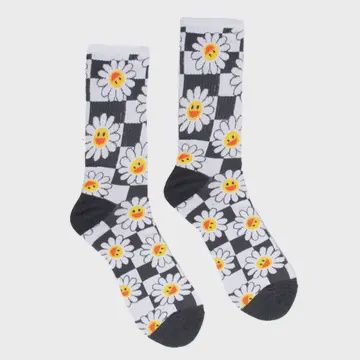 Daisy Checkered Socks