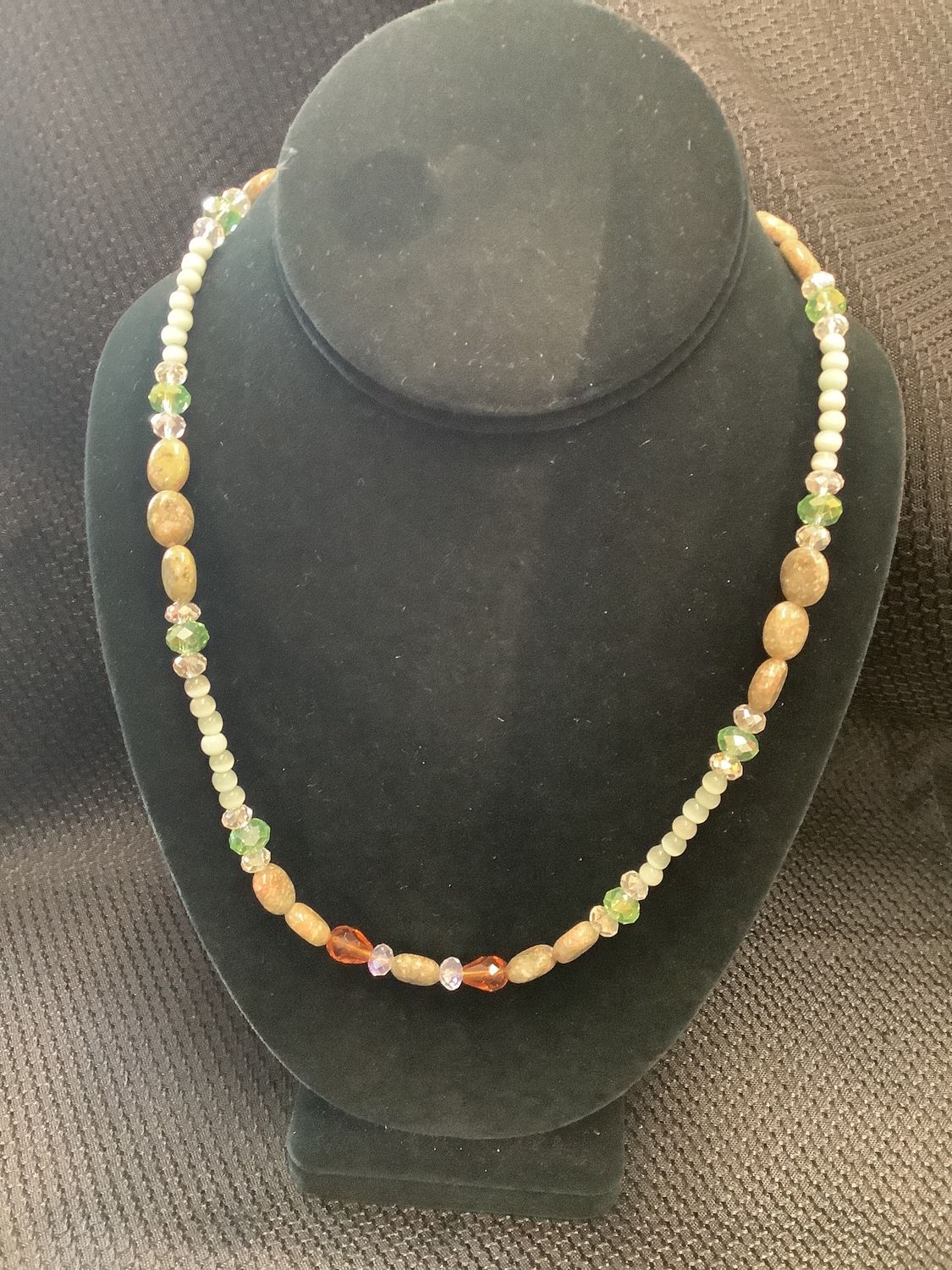 Jasper Stone Necklace by Sr. Martha Herkness