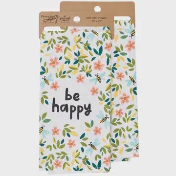 Be Happy Kitchen Towel