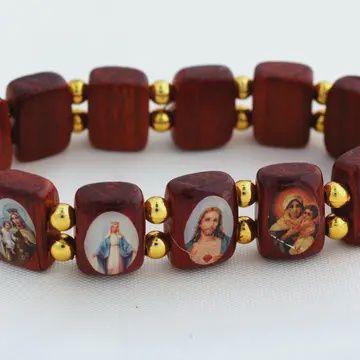 Saints Wood Bracelet