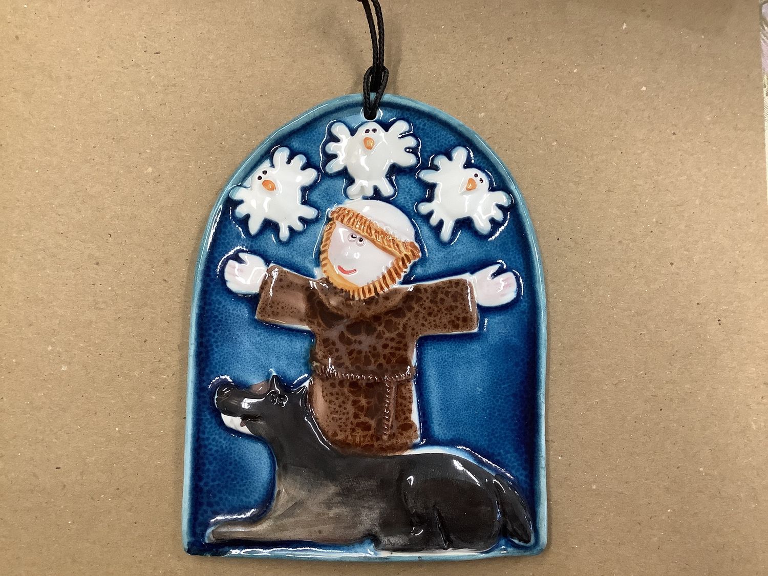 St. Francis Ceramic Plaque (Made In Italy)