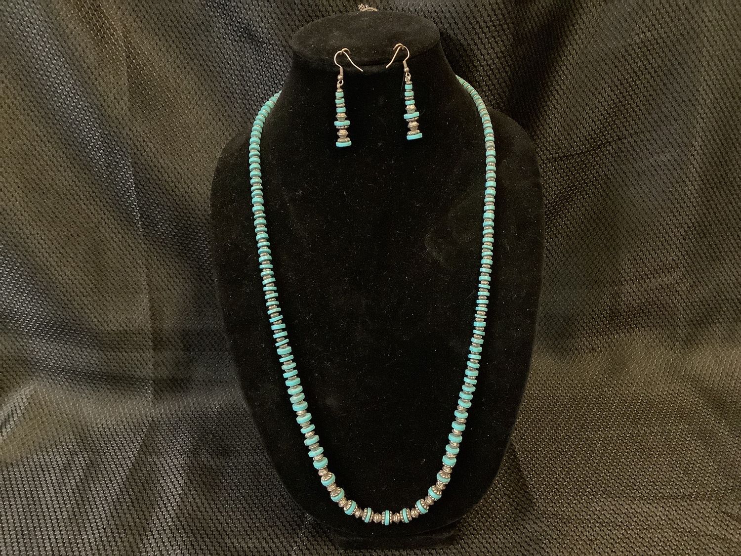 Turquoise and Sterling Silver Necklace by Sr. Mary Peter
