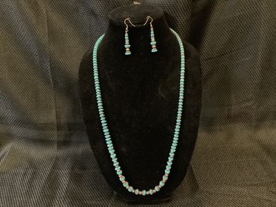 Turquoise and Sterling Silver Necklace by Sr. Mary Peter