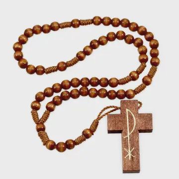 Rosary with Wooden Beads