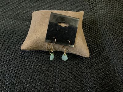 Green Raindrop Earrings